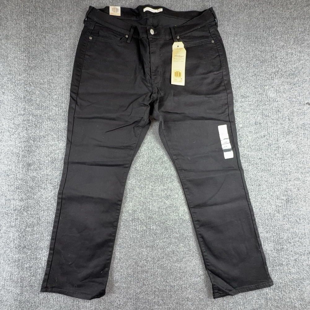 Levi's Classic Straight Jeans Womens 20W Black Mid Rise Sculpt Stretch Denim
